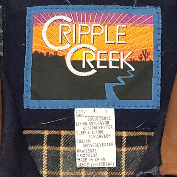 Cripple Creek 2006 PBR Professional Bull Riders Rodeo World Finals Wool Jacket L - Picture 8 of 12